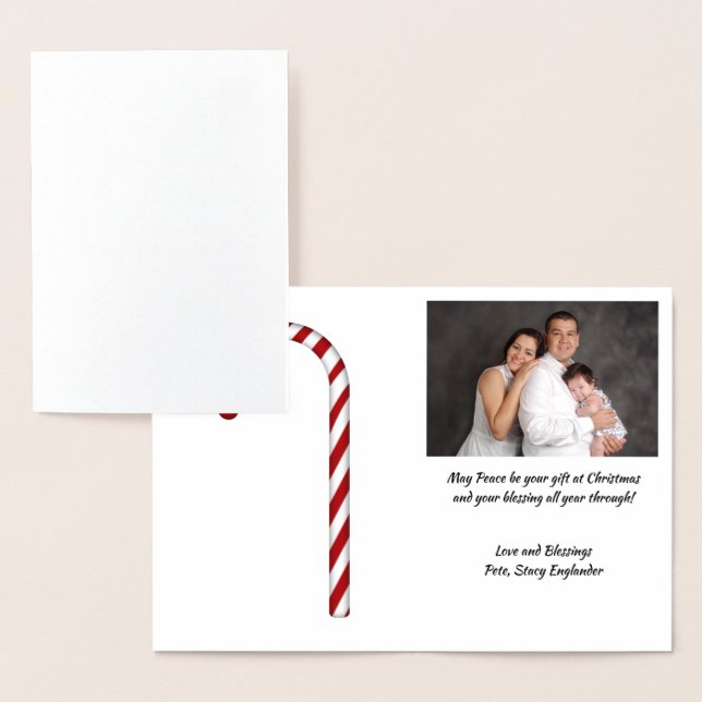 Cartão Metalizado Boas Festas para Todos, Design Divertido de Natal, (Exibição)