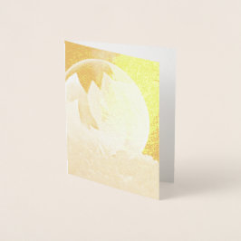 Cartão Metalizado Bolha de sabão na neve