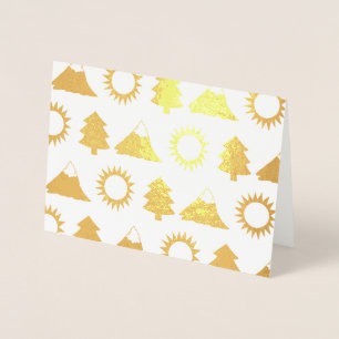 Cartão Metalizado Campanha Caminhando de Árvores da Montanha Sun For