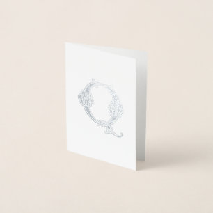 Cartão Metalizado Capital Decorativo do Nó Celta do século XVI Q