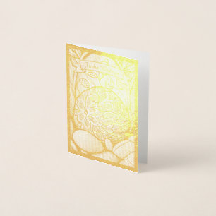 Cartão Metalizado Cartoon monocromático Osterímetro mit Ostereier 97