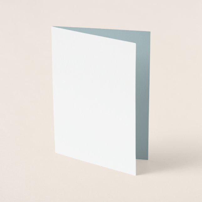 Cartão Metalizado CASCA Monocromática Verde Sage (Frente)