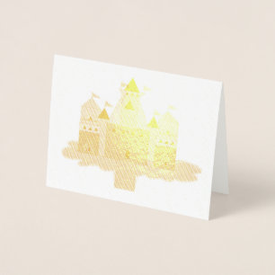 Cartão Metalizado Castelo de Princesa