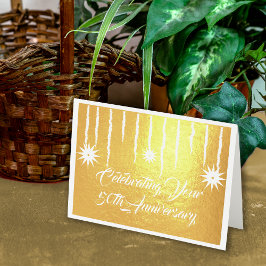 Cartão Metalizado Celebração do 50º Aniversário do Modern Foil