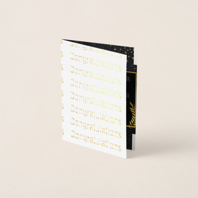 Cartão Metalizado Celebrando o Seu Sucesso (Frente)