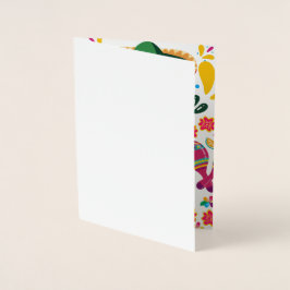 Cartão Metalizado Cinco De Mayo Guitar