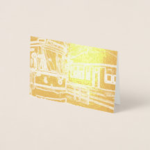 CLRV Neon no stn Mini Tag Horizontal Foil Gift
