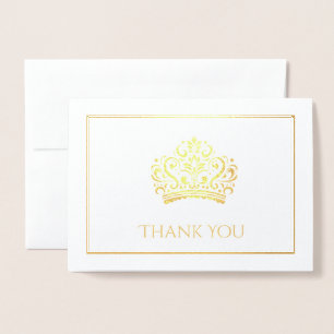 Cartão Metalizado Coroa de Concurso 