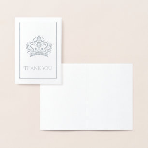 Cartão Metalizado Coroa Rainha Pageante