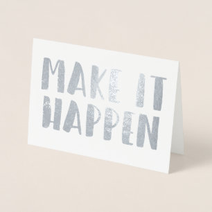 Cartão Metalizado Cotações de Energia II   Faça acontecer