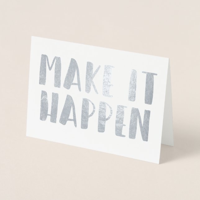 Cartão Metalizado Cotações de Energia II | Faça acontecer (Frente)