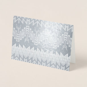 Cartão Metalizado Design abstrato de design tribal