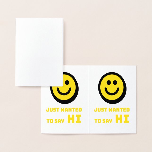 Cartão Metalizado Design sorridente (Exibição)