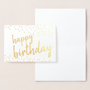 Cartão Metalizado Deu um feliz aniversário brilhante!