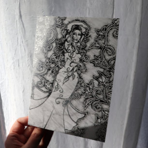 Cartão Metalizado Deusa Floral