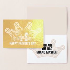 Cartão Metalizado Dia do Pai do Pai do Avô