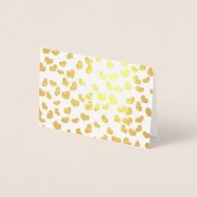 Dia dos Namorados Corações de Ouro Simples e Elega