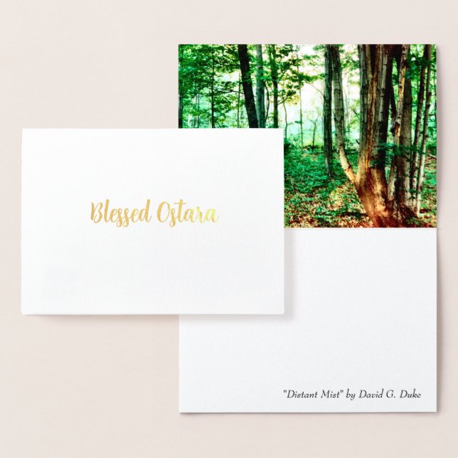 Cartão Metalizado Distant Mist (Exibição)