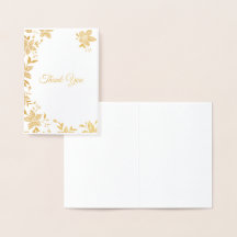 Elegante Floral Listrado Obrigado