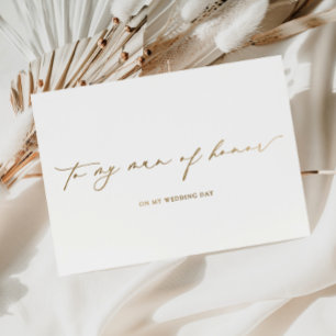 Cartão Metalizado Ellesmere Para O Meu Dia De Casamento De Honra