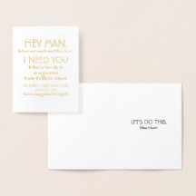 Engraçado Proposta De Padrinho de casamento - Ei C