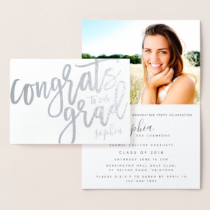 CARTÃO METALIZADO FELICITA O NOSSO FORMANDO