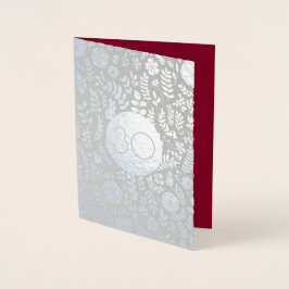 Cartão Metalizado Feliz 30 do Aniversário, Luxo