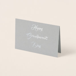 Cartão Metalizado Feliz Dia dos Avós