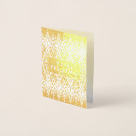 Cartão Metalizado Feliz Natal