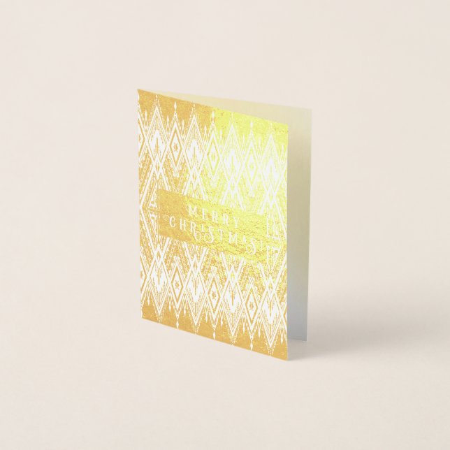 Cartão Metalizado Feliz Natal (Frente)