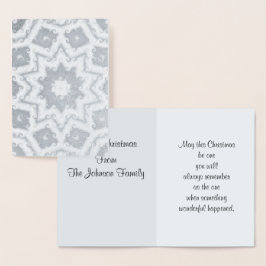 Cartão Metalizado Feliz Natal, Abstrato Star