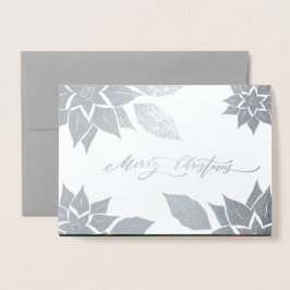 Cartão Metalizado Feliz Natal. Feliz Natal