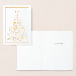 Cartão Metalizado Feliz Natal Natal Natal Natal Xmas Traga Suas Pala