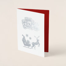 Feliz Natal. Vintage Santa Claus Luxury