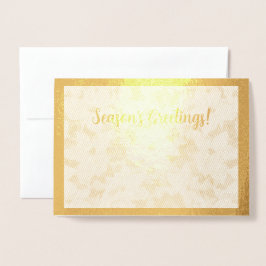 Cartão Metalizado Feriado Comercial de Saudações da Elegant Season