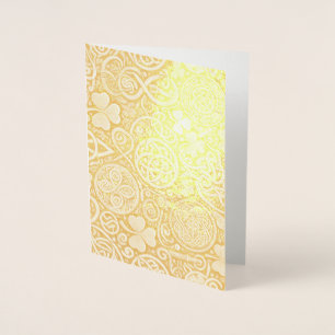 Cartão Metalizado Floração Celta