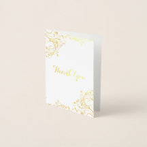 Floral Swirl Corner Obrigado