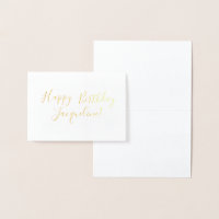 Folha de Aniversário Feliz e Personalizada