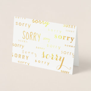 Cartão Metalizado folha de ouro de tão muitos sorries