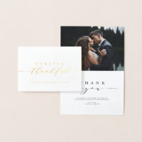 Forever Feliz Casamento Obrigado Foto