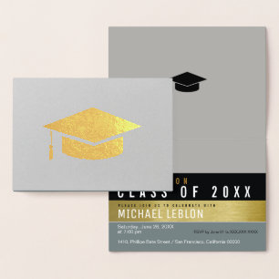 Cartão Metalizado formando moderno, listrado & elegante. ouro do