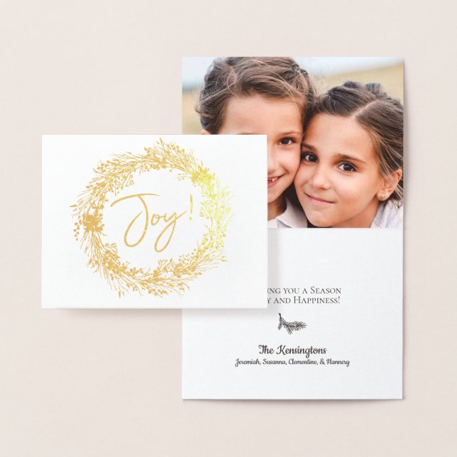 Cartão Metalizado Foto de Natal elegante, Feriado de Terras de Natal (Display)