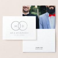 Foto personalizada de casamento Gay dos Anéis Mode