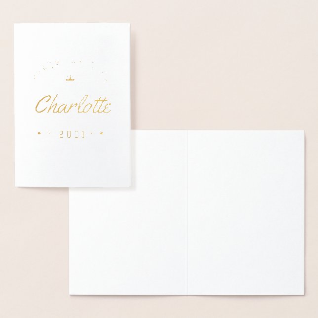 Cartão Metalizado Garota De Aniversário Com Idade Para Perfeição Ele (Exibição)