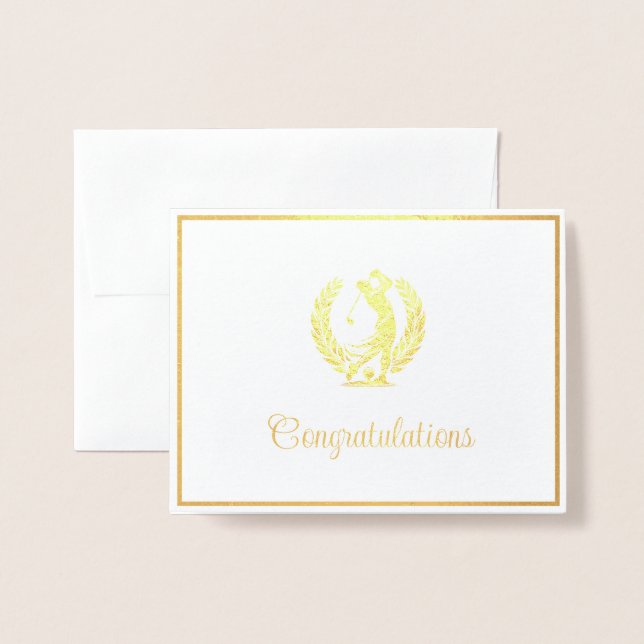 Cartão Metalizado Golfe (Frente com envelope)