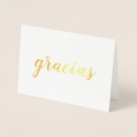 Gracias Espanhol Obrigado Escuro Dourado