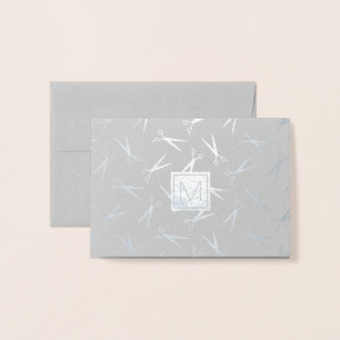 Cartão Metalizado Hair Stylist Obrigado