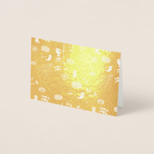 Cartão Metalizado Halloween