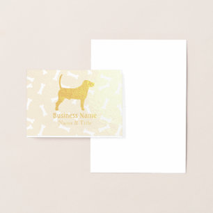 Cartão Metalizado HAMbyWG Design Gráfico de Cão - Veterinário ou Gro