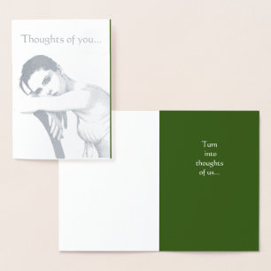 Cartão Metalizado HAMbyWG Pensamentos de você